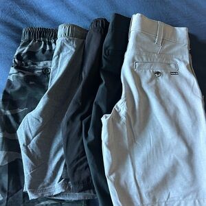Boys Hurley and O’Neil Gray, Camo, and Black Shorts